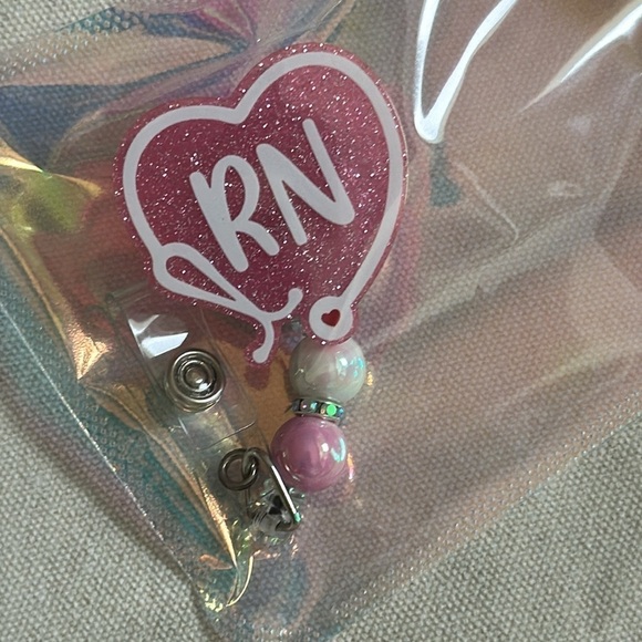 Bundle RN Nursing Badge Reel, Canvas Tote Bag, Pen & Keychain - Picture 3 of 10